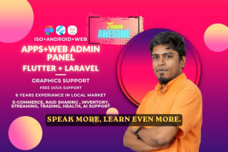 apps and web admin panel 3 in 1 iso android laravel