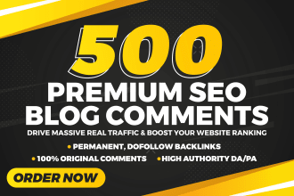 construct 500 high quality manual SEO best blog comments