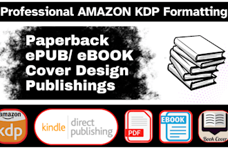 do book formatting for amazon kdp, book formatting and publishing