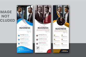 create roll up banner, pull up, retractable banner design