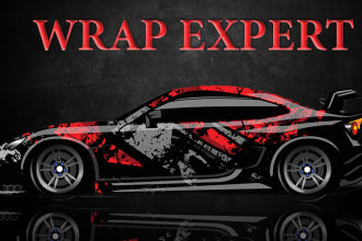 design car wrap vehicle wrap truck wrap boat wrap racing car wrap design