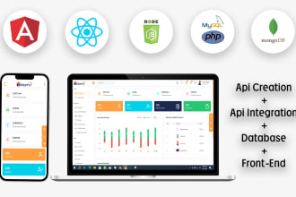 build admin panel, website or dashboard on angular, react, bootstrap
