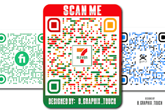 create professional custom qr code design with logo in 30 mint