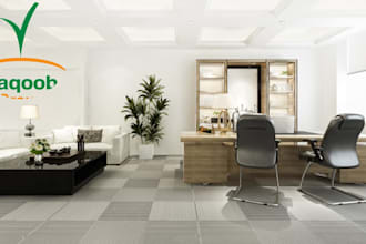 create a professional office background with your logo