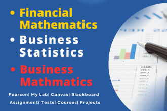 tutor in math, financial mathematics, and business statistics class