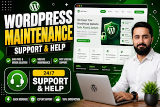 do wordpress website maintenance and wordpress support or help