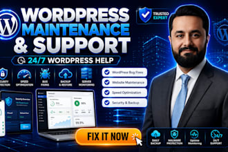 do wordpress website maintenance and wordpress support or help
