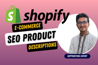 be a shopify SEO product description writer