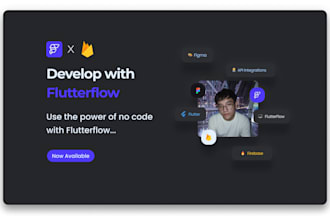 develop a mobile or web app using flutterflow
