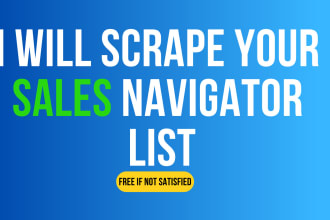 scrape sales navigator list for b2b