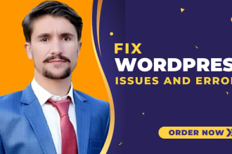fix wordpress issues, errors, bugs, provide wp help