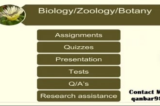assist you in biology and biomedical sciences
