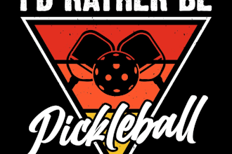 design modern awesome pickleball logo