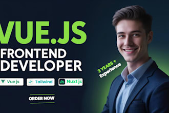 build and fix vue js nuxt js web apps vue js developer