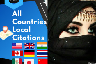 do 300  local citations for all countries local SEO
