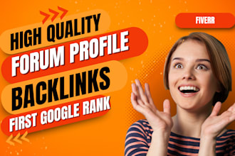 create forum profile backlinks to increase google rank