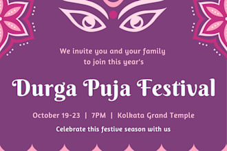 make a invitation design as per you need and satisfied you