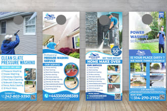design pressure washing door hangers