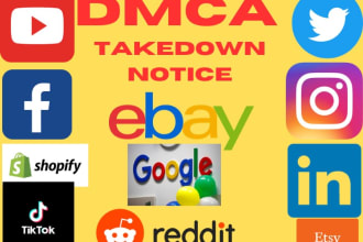 takedown harassing defaming links from google reddit tiktok instagram x by dmca