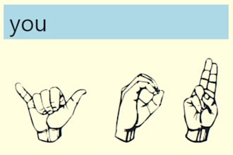 do you sign language designs