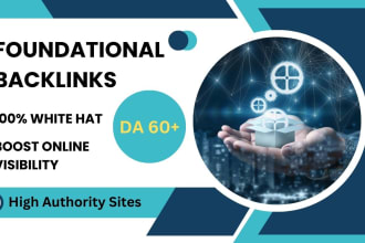 build foundation SEO backlinks high da white hat link building