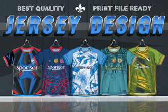 design sublimation esports and gaming jersey or merchandise