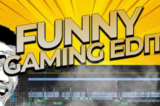 do funny gaming video editing for youtube content or tiktok