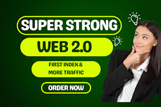 create white hat 100 web 2 super strong backlinks