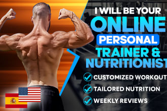 be your online personal trainer and nutritionist
