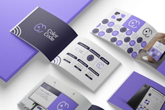 design brand style guide or brand identity or business logo