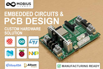 make embedded circuits and pcb design for esp32, stm32, nrf, and iot