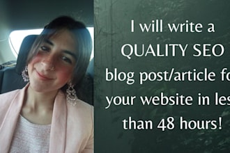 write your SEO blog post or article