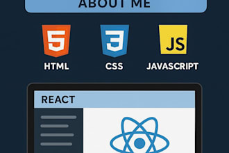 do a react website as well as static website and dynamic website