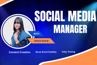 be your professional social media manager and personal assistant