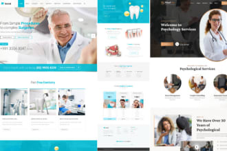 design a responsive therapy website, healthcare, counselling, spa website