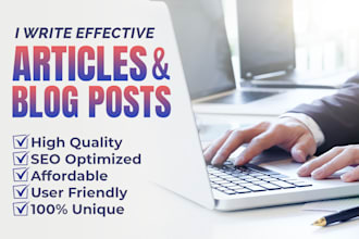 craft original, affordable, SEO articles and blog posts