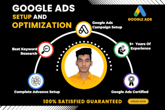 setup, manage and optimize, your google ads adwords PPC campaign