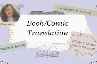 translate your webtoon, game, or story into native spanish