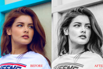 turn your photo into a portrait realistic pencil sketch