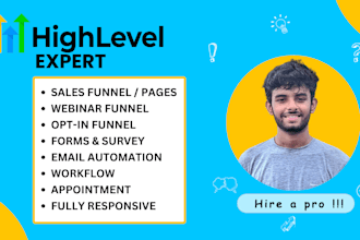 build sales funnel and landing pages in gohighlevel