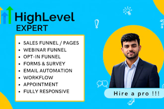 build sales funnel and landing pages in gohighlevel