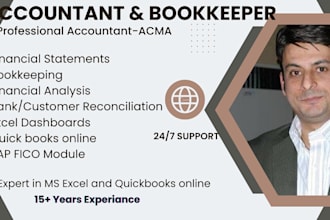 do bookkeeping in quickbooks, xero and bank reconciliations