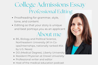 edit your common app essay or personal statement for college