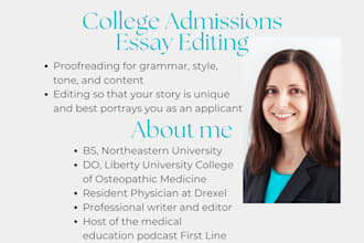 edit your common app essay or personal statement for college