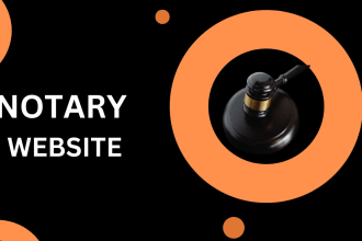 design professional notary website and notary landing page for leads generation