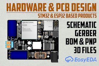make stm32, esp32, and arduino based schematics and pcb design