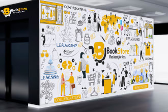design wall art ,office ,wallpaper, interior, mural, decal