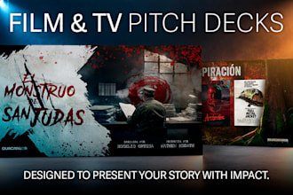 design a cinematic pitch deck for film and TV