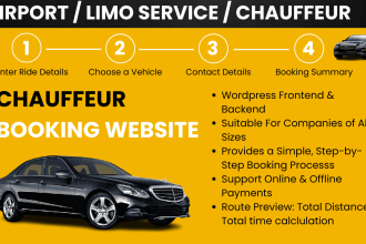 revamp chauffeur, limousine and taxi booking wordpress website
