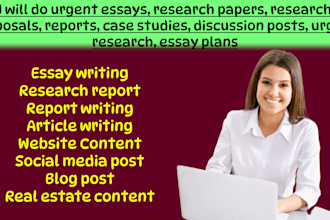 business report, research and article